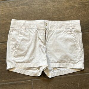 J. Crew White Chink Shorts